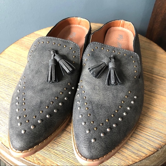 MI.IM Aldine Slip in Mule Charcoal - Picture 2 of 9